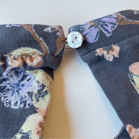 KIMCHI Blue Rebecca Floral Mock Neck Romper Size Small - Picture 10 of 16